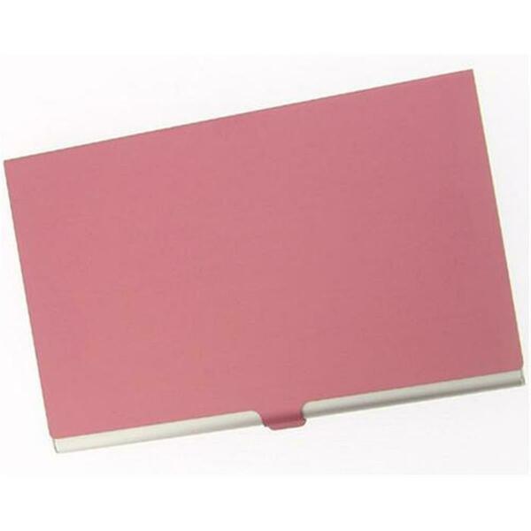 Visol Red Cover Aluminum Business Card Case V108BR